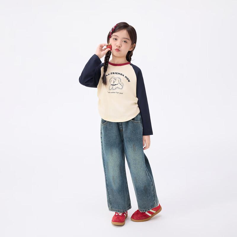 Xiaoyinman Girls' Cotton Puppy Print T-Shirt
