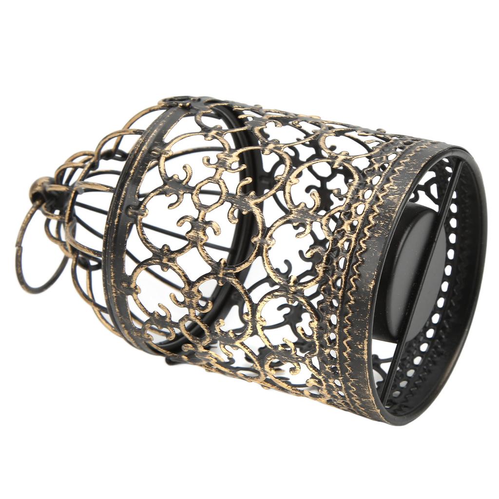 Bougeoir en fer européen rétro en fer antirouille, style élégant, bougeoir vintage pour