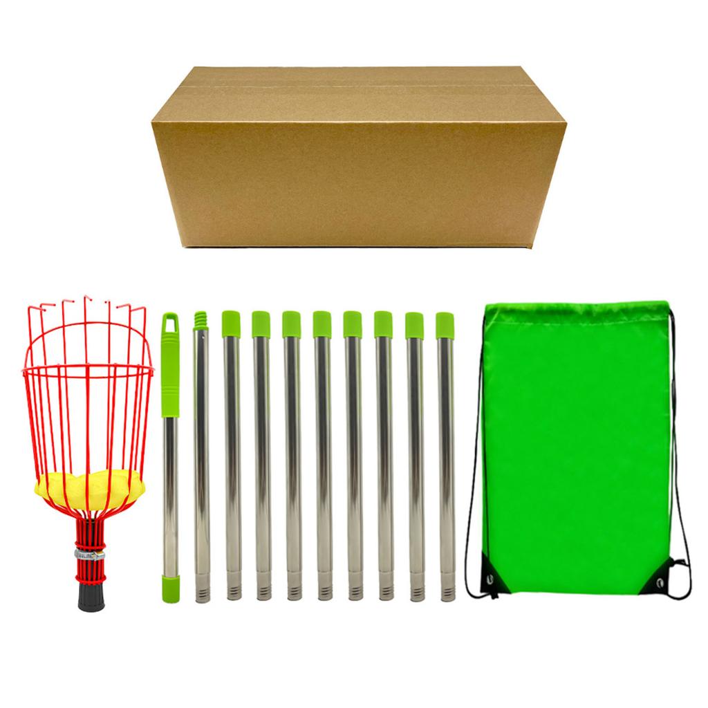Fruit Pick Basket Telescoping Pole Tool Fruit Picking Equipment for Garden