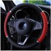 Evrensel Araba direksiyon kılıfı Otomatik Direksiyon JANT KAPAĞI Spor Deri Araba-styling Uygun 37-38 cm Oto Dekorasyon