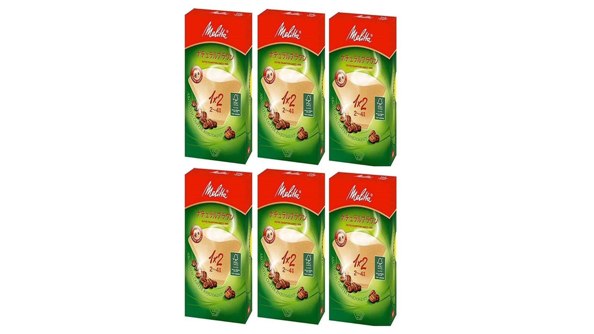 

of 6 Melitta Coffee 100 Aroma Natural Unbleached [Set boxes] Filters, Brown, pieces, Magic, Brown, 2-4 cups,