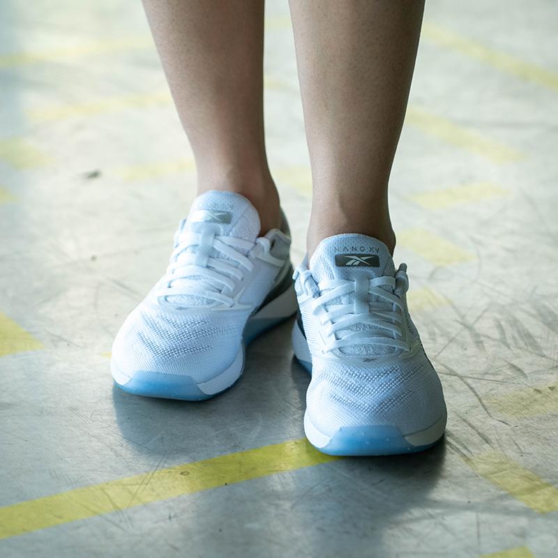 Reebok Zapatillas Deportivas Nano X5 Blanco Plata Metálico para Mujer Calzado-Blanco Casi-Gris 100209371