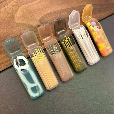 Mini Caixas de Armazenamento para Palitos Porta-Palitos com Tampa Casa Cozinha Mesa de Jantar Hotel Restaurante Estojo Pequeno Portátil para Palitos