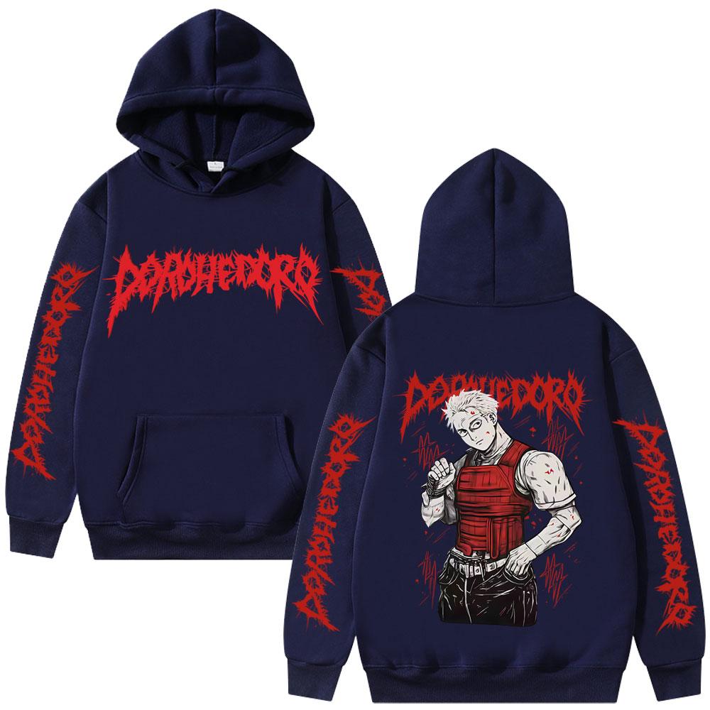 

Anime Dorohedoro Nikaido Kaiman Graphic Hoodie Men Women Vintage Gothic Horror Sweatshirt Male Fleece Oversized Pullover Hoodies 3XL темно-синього кольору