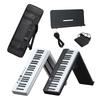 88-Key Folding Electronic Piano with Weighted Hammer Action, MIDI, CE Certified.