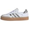 Sambae White Silver Metallic Gum Women Sneakers Cloud-White JS3943