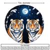 Double Tiger Night Moon Tire Cover Waterproof Outdoor Spare Tire Protector Durable Polyester