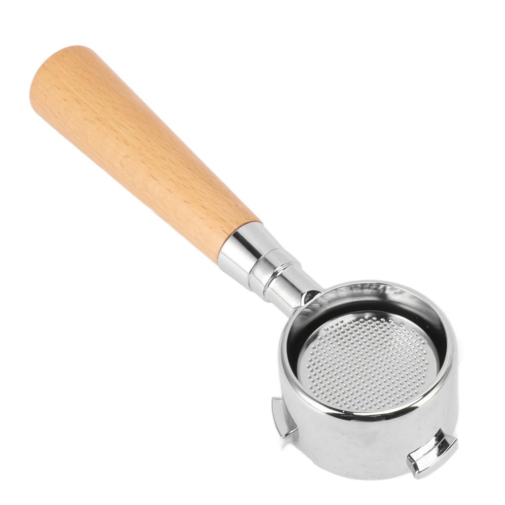 Portafiltro Senza Fondo per Caffè 3 Orecchie Filtro a Pori Ultra Fini Manico Senza Fondo Ergonomico Smontabile