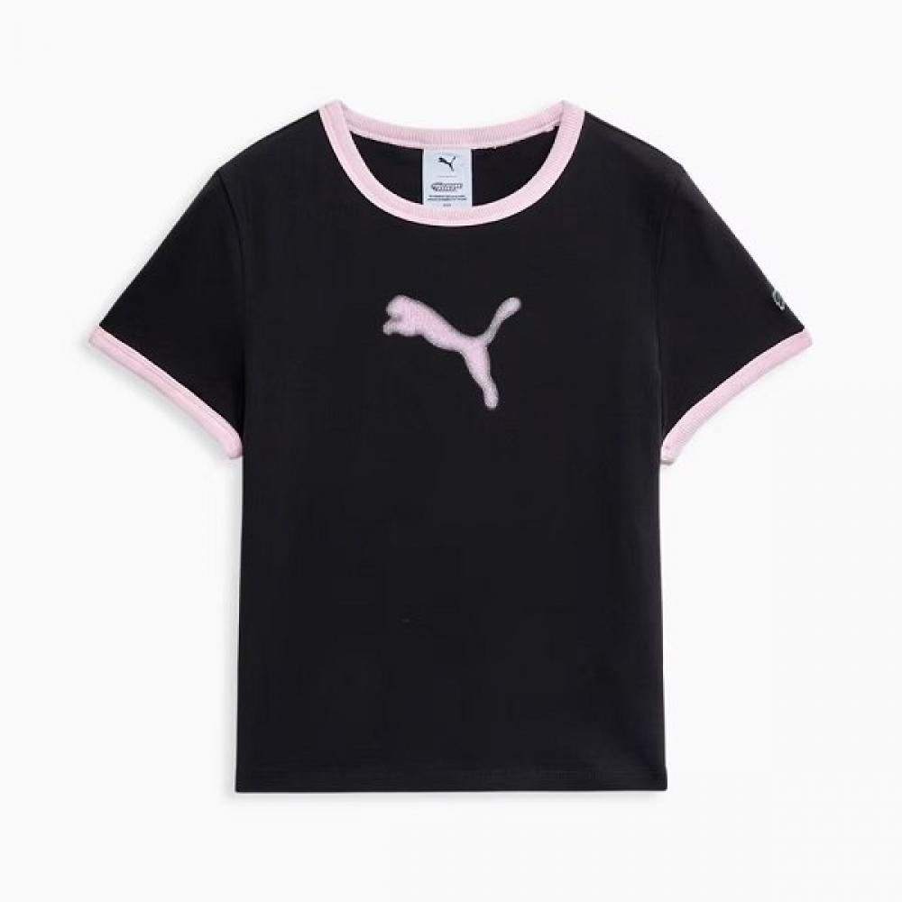 Puma X Powerpuff Girls Ss Ringer Tee 637865 01 01 black/M