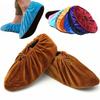 3Pairs Reusable Non Slip Shoe Covers Elastic Durable Shoe Protector Breathable Soft Short Fabric Overshoes Indoor Use
