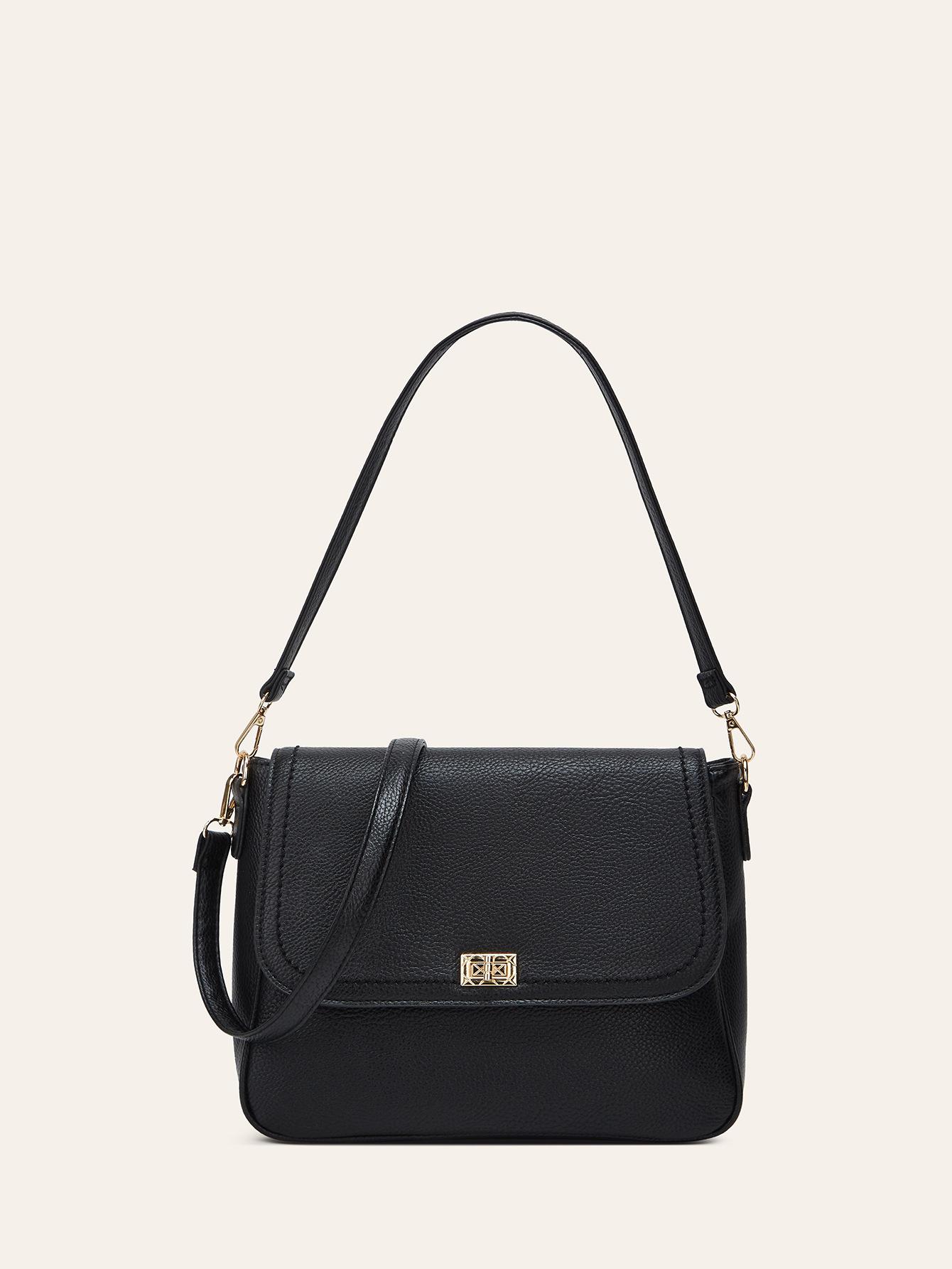 

Женская сумка осень-зима новая высококачественная нишевая большая сумка через плечо мессенджер изысканная универсальная маленькая квадратная сумка чёрный