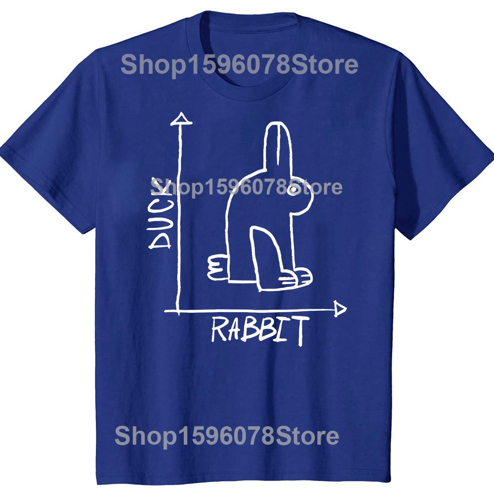 Funny Science Nerd Duck or Rabbit Physics Math Geek Tshirts Men Women Casual Tshirt 100 Cotton Loose Oversized T Shirt Summer