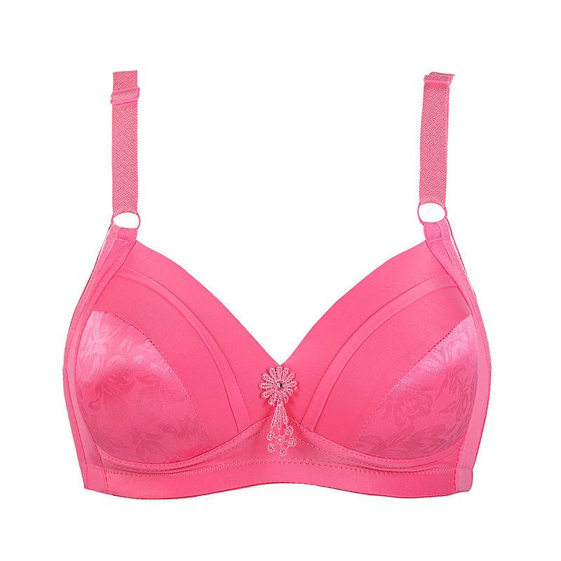 Large Size Thin Without Steel Ring Underwear, Comfortable Gathering, Breathable Bra, Middle-aged and Elderly Bra