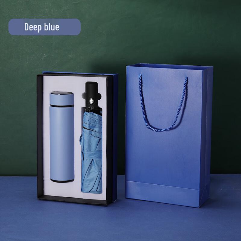 AQ Business Gift Set with 316 Stainless Steel Vacuum Flask & Umbrella