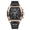 New Military Watches For Men Luxury Silicone Sport Square Chronograph Watch Fashion Business Waterproof Quartz Wristwatch