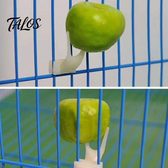 Pet Bird Feeding Accessory Food Fork Feeder for Cage, Parrots Cage Holder Fruit For Birds Fork, Vegetable Tool Forks Cockatoos Treats Enrichment