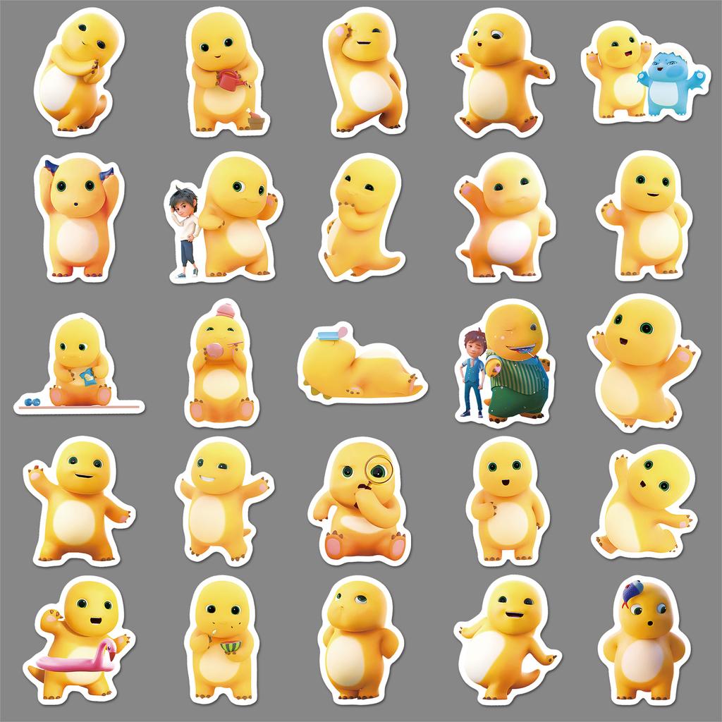 50 Milk Dragon Graffiti Stickers Cartoon Cute Emoticon Pack Guka Decorative Mobile Phone Case Water Cup Notebook Stickers