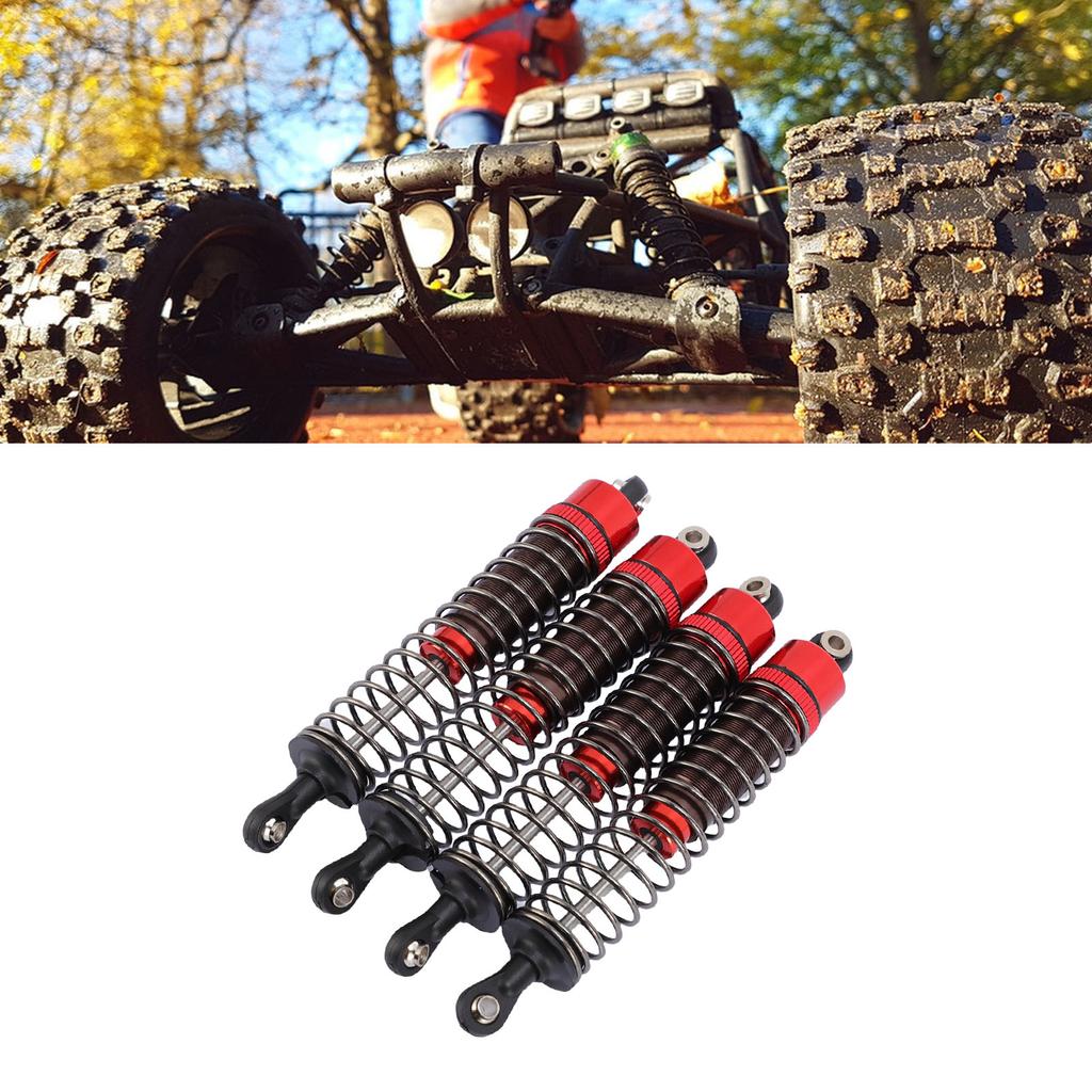 4Pcs RC Set Damper with Screws 1/10 Remote Control Car Parts Aluminum Alloy 100mm