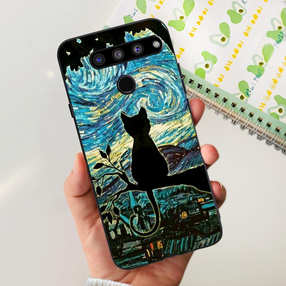 For LG V50 ThinQ 5G Case LM-V500EM Phone Cover Fashion Flower Butterfly Soft Silicone Back Cover For LG V40 V50s Thinq 5G Bumper
