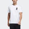 adidas T Shirts Men's White Crew Neck Moderate Straight Fit GP0855