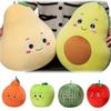 10-30cm Kawaii Frucht Plüschtier Anhänger Weiche Avocado Wassermelone Orange Apfel Birne Erdbeere Plüschtier Heimdeko Geschenk für Kinder