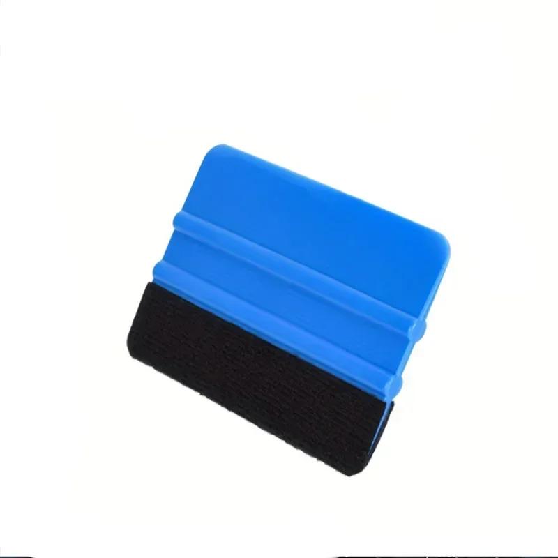 1/4pcs Car Film Scraper Vinyl Wrap Film Card Squeegee Auto Foil Wrapping Suede Felt Scraper Car Styling Sticker Accessories