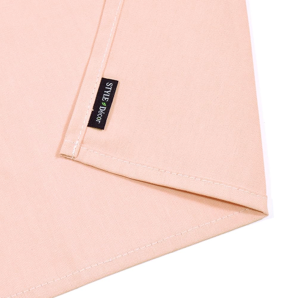 STYLE Decor Reversible Table Runner Cotton 30cm X 130cm Table Center Plain Oxford Pastel Pink W2604610 100%