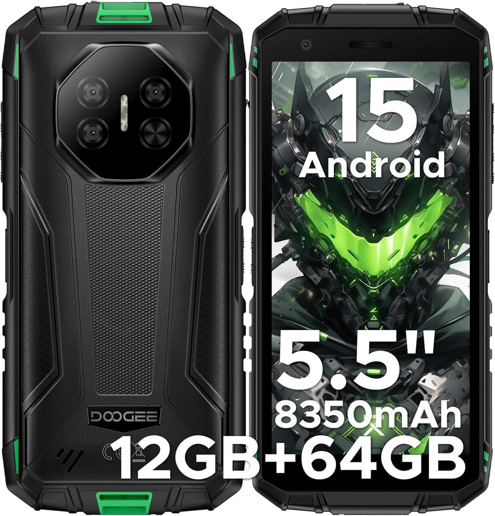 Doogee Fire3 Handy 12GB+64GB 5,5" Display 13MP 8350mAh Android 14-grau