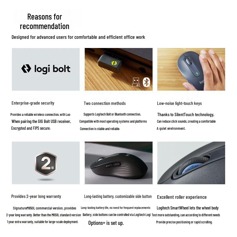 Logitech M650 Wireless Silent Mouse