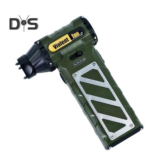 

Электрический вентилятор для удаления пыли, мощный бесщеточный двигатель, регулируемая скорость, компактный дизайн, портативный ручной вентилятор армия зеленый