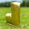 Thickened Padding Golf Club Cover Alligator Grain Pattern Putter Head Cover  Golf Club Storage