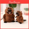 Adorable Beaver Plush Toy Soft Stuffed Animal Doll Cuddle Pillow Gift For Kids