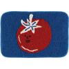 Tomato Plush Bathroom Floor Mat Kitchen Entrance Absorbent Non-Slip Foot Mat Living Room Bedroom Bed Rug Home Decor