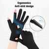 Ice Silk Half-finger Biking Gloves for Men and Women Outdoor Use Athletic Fitness Driving Fishing High-elastic Comfortable Gloves