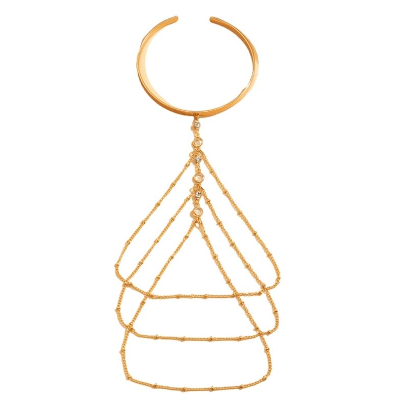 

Unique Styles Armband Belly Dance Arm Bracelet with Tassels Adjustable Arm Chain for Everyday Wear золотой