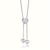 Elegant Crystal Heart Necklace - Versatile Long Sweater Chain Pendant