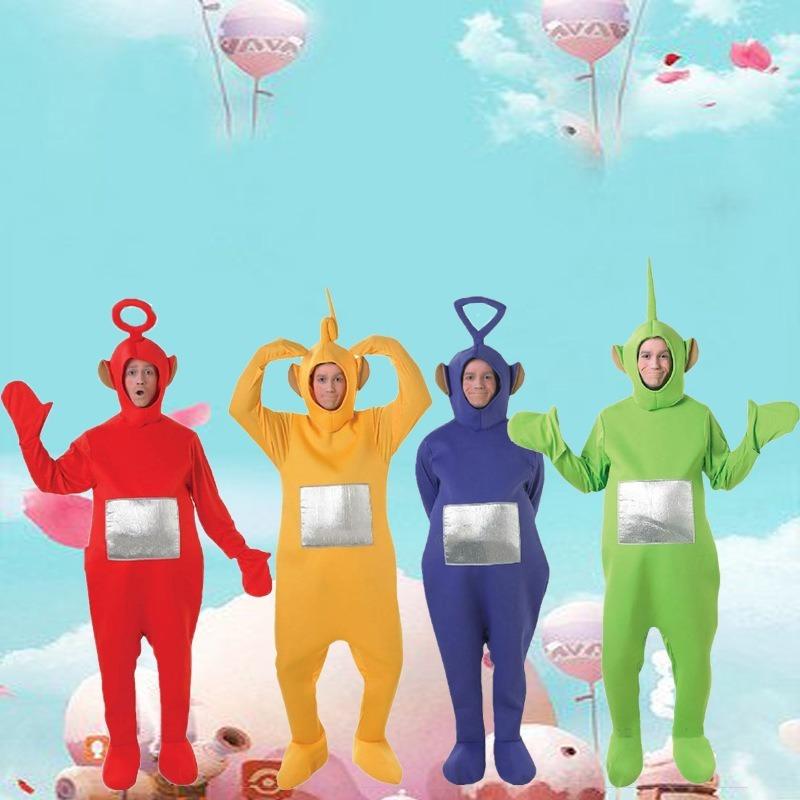 Cartoon Teletubbies Series Cosplay Clothing Birthday Party Cute Characters Performance Costume Set