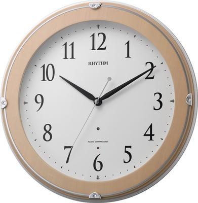 Nástěnné hodiny s rádiem, analogové, noční, viditelné, tmavé, automatické osvětlení, dřevo, růžové, čisté světlo, marlon 8MYA23SR13 (Pololesklý povrch)