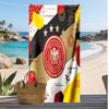 Germany Football Print Beach Towel Quick Dry Super Absorbent Soft Bath Towel for Swimming Beach Travel Fan Souvenir Gift