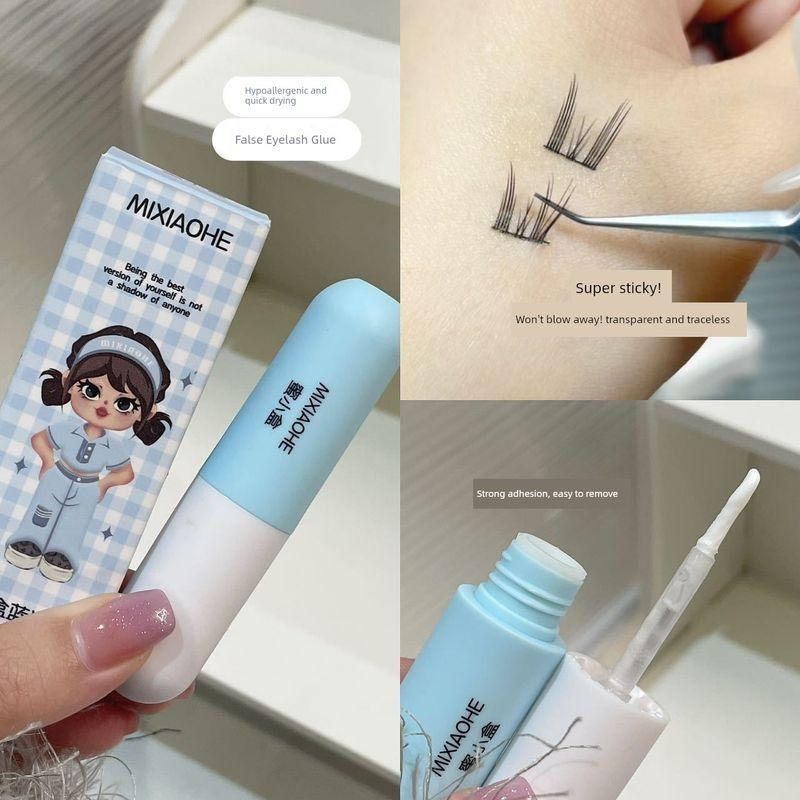 Thick Baby Glue-Free 3D Self-Adhesive Fake Eyelashes Flower Glue (Blue)