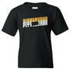 Pittsburgh Retro Repeat - Hometown Local Sports Team Youth T Shirt - Black