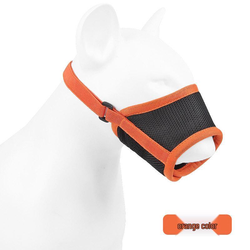 

Anti-Barking & Anti-Eating Muzzle for Medium-Large Dogs: Corgi, Shiba Inu, Golden Retriever, Labrador M (Mouth circumference 13-16cm) помаранчевий