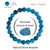Apatite Sunstone Elastic Bracelet - Natural Agate Crystal Beads