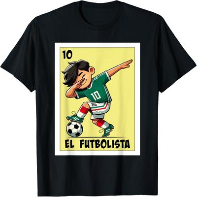 Funny Mexican Kids Soccer Design - El Futbolista T-Shirt