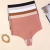 European and American Women's Underwear Yoga Seamless Black Large Size Daily Wear Super High Waist Thong Women