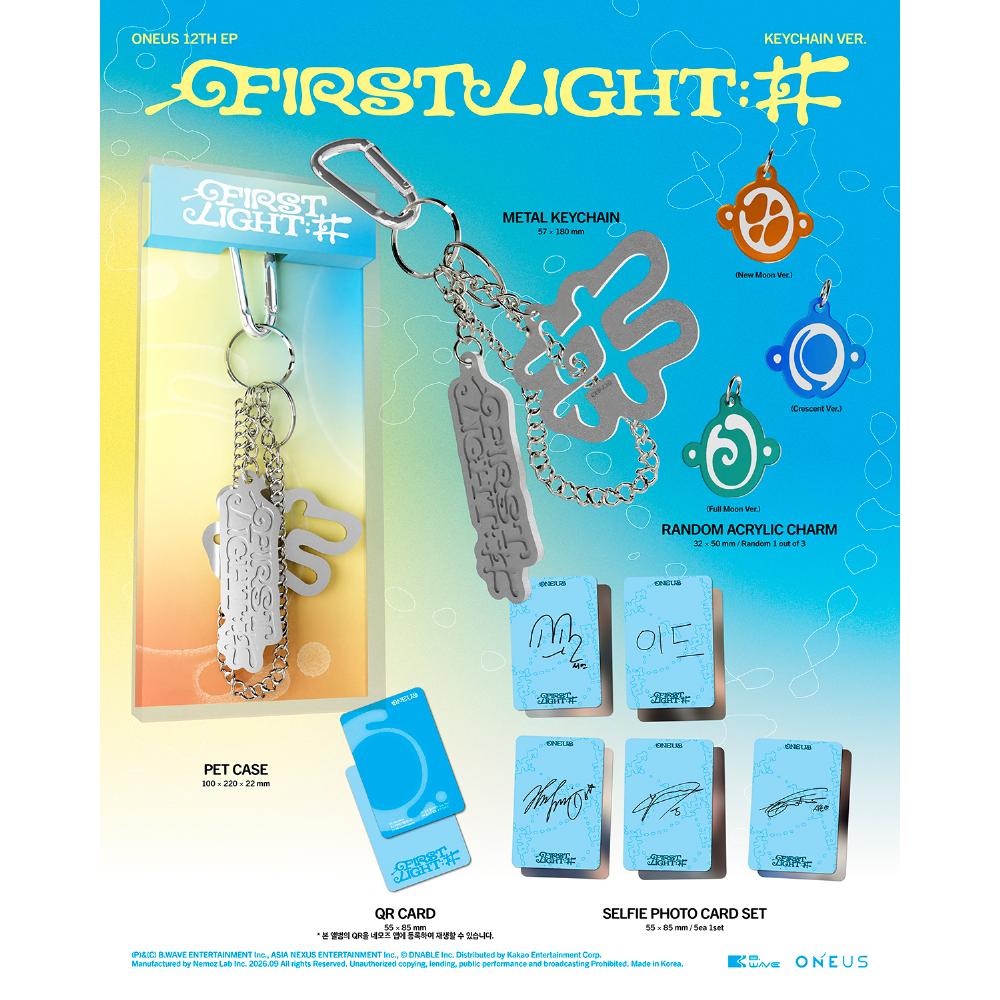 Předobjednávka ONEUS 12. EP alba FIRST LIGHT verze Klíčenka