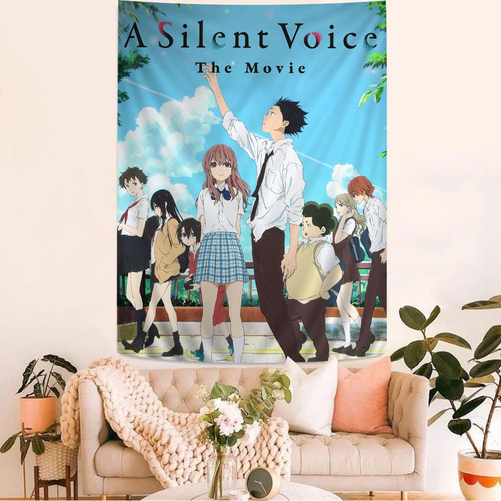 A Silent Voice Cartoon Tapestry Wall Hanging Decoration Household Home Decor