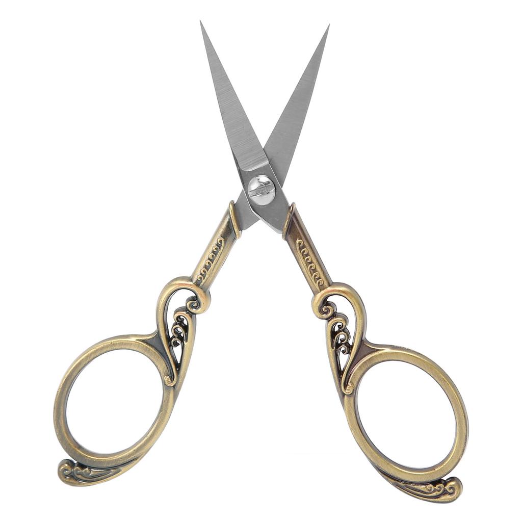 Vintage Scissors Stainless Steel High Sharpness Effort Saving Widely Used Craft Scissors for Embroidery Handicraft