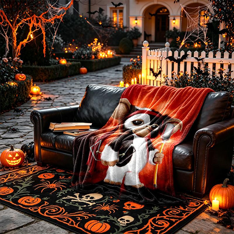 1pc Gremlin Monster Blanket, Super Cozy Printed Home Blanket, All-Season Warmth