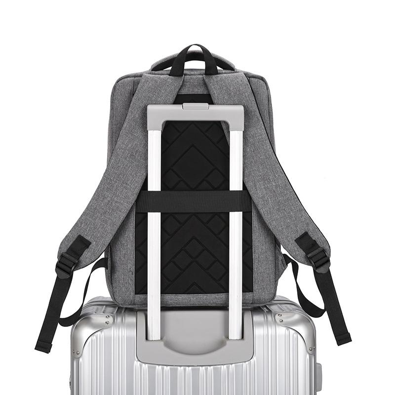 Nový unisexový jednobarevný voděodolný a prodyšný business fashion ležérní všestranný batoh na každý den